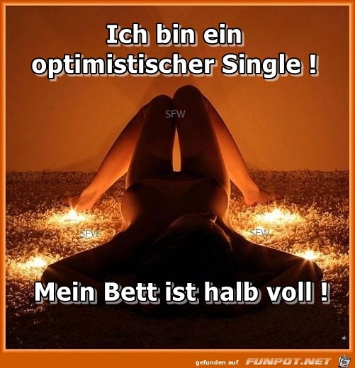 optimistischer Single optimistischer Single