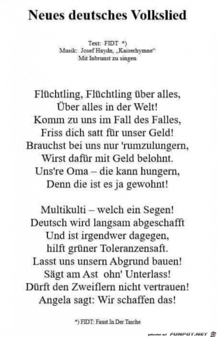 Neues deutsches Volkslied Neues deutsches Volkslied