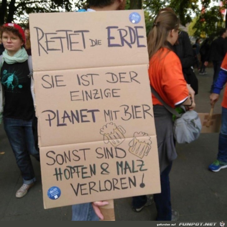 Rettet die Erde Rettet die Erde