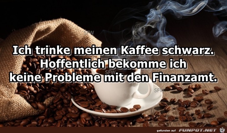 Kaffee schwarz