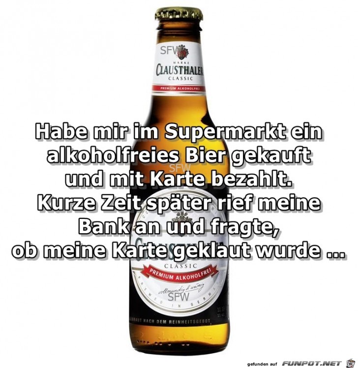 Bier gekauft