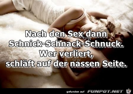 nach dem Sex