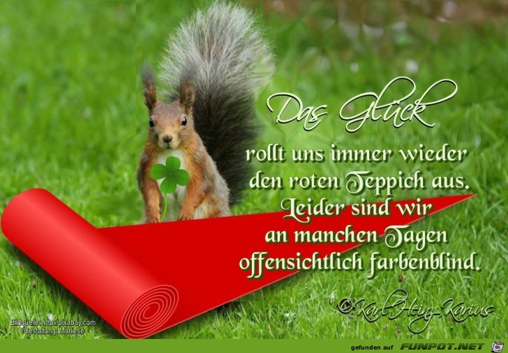 das Glueck rollt uns immer wieder das Glueck rollt uns immer wieder