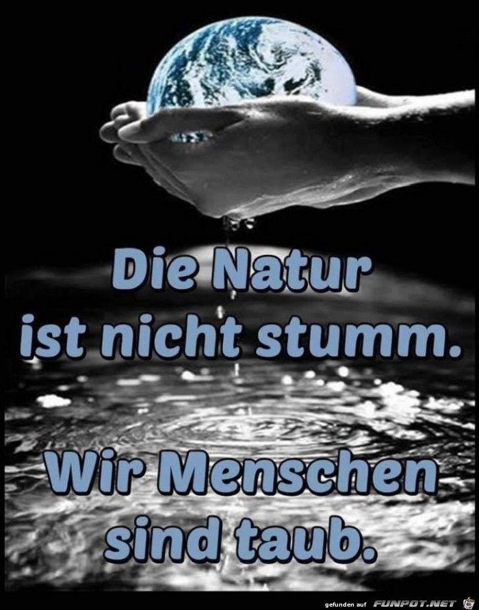 die natur ist nicht stumm die natur ist nicht stumm