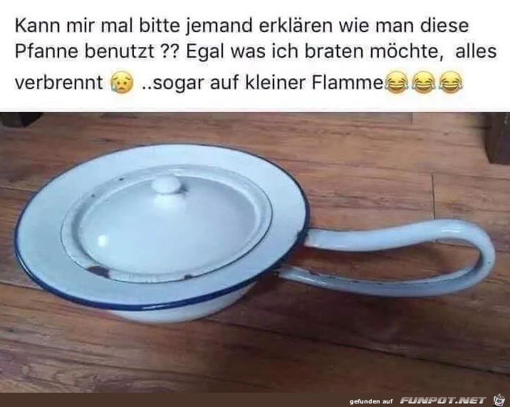 Komische Pfanne