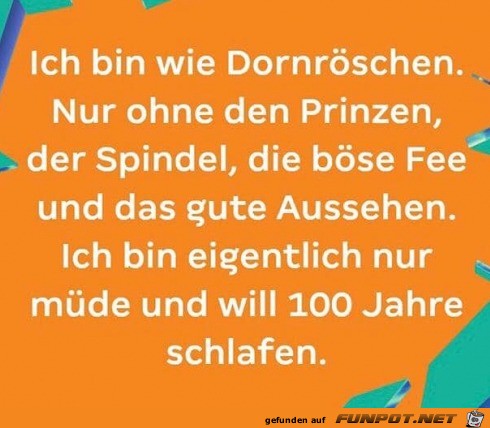 Wie Dornröschen Wie Dornröschen