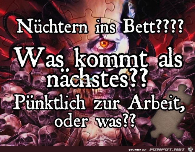 Nuechtern ins Bett Nuechtern ins Bett