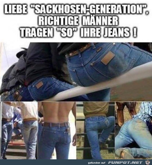 So trägt man Hosen So trägt man Hosen