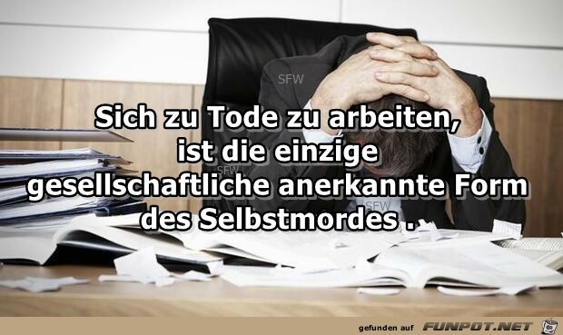 sich zu Tode