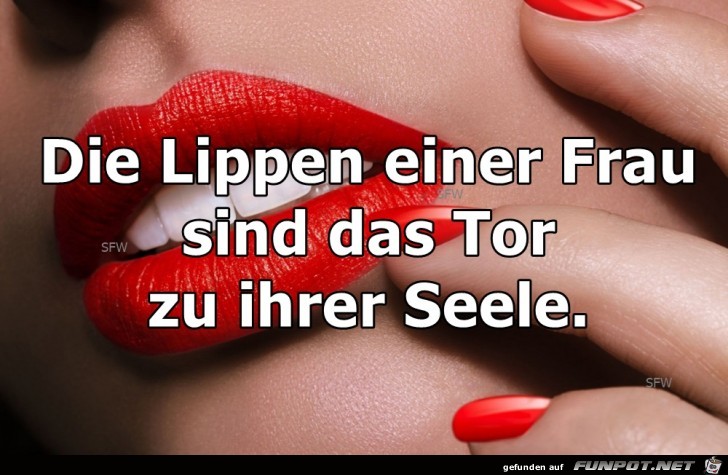 Die Lippen einer Frau