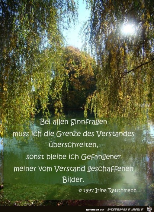 bei allen Sinnfragen bei allen Sinnfragen