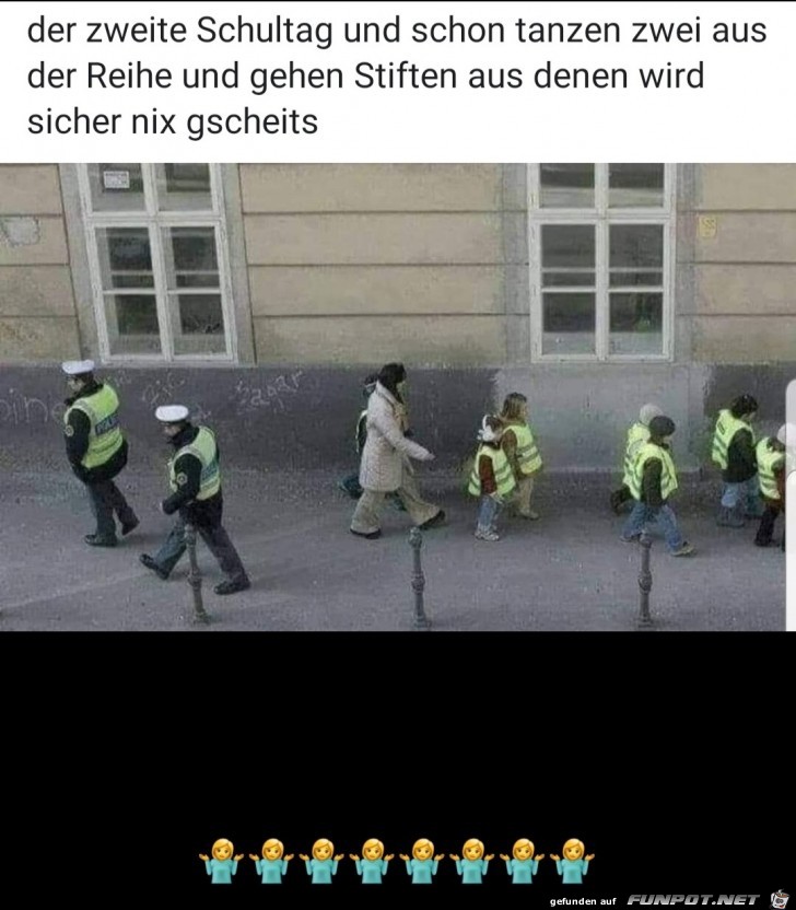 der zweite schultag