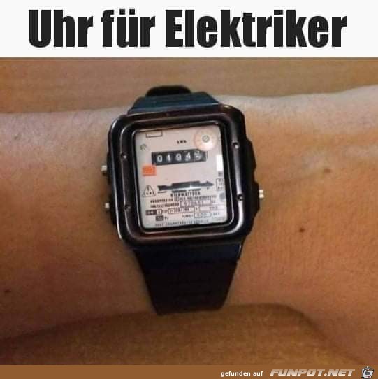 Uhr für Elektriker Uhr für Elektriker