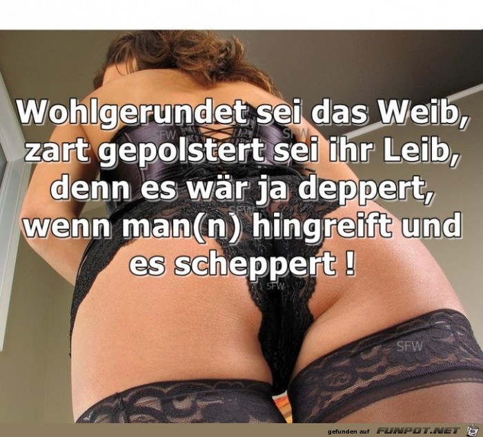 Wohlgerundet sei das Weib Wohlgerundet sei das Weib