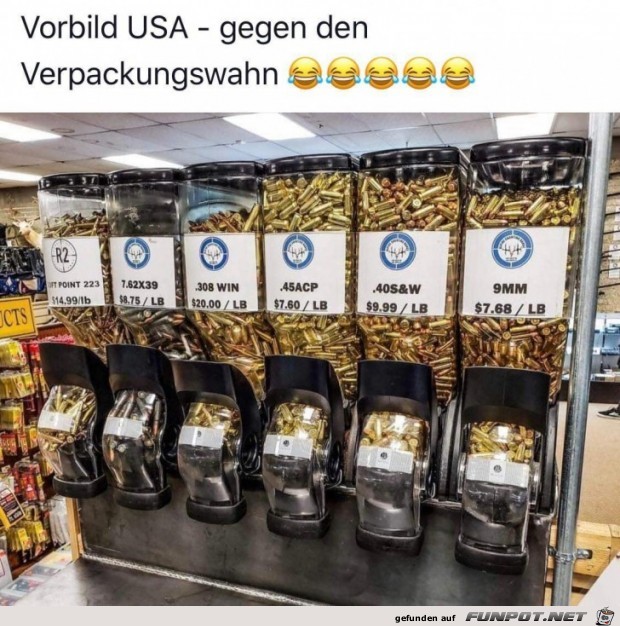 USA - gegen den Verpackungswahn USA - gegen den Verpackungswahn