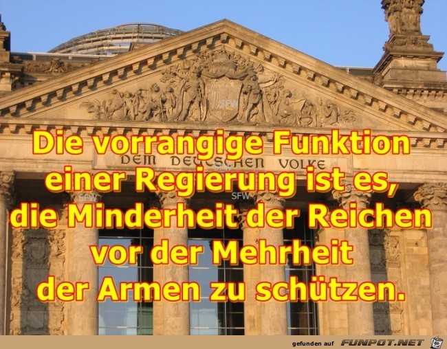 Funktion einer Regierung Funktion einer Regierung
