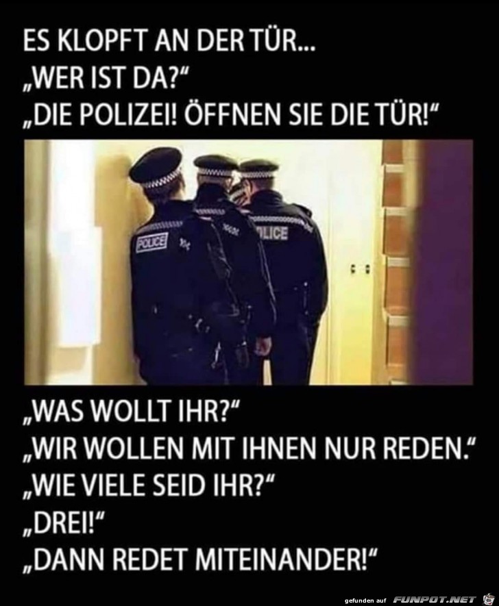 Es klopft an der Tür... Es klopft an der Tür...