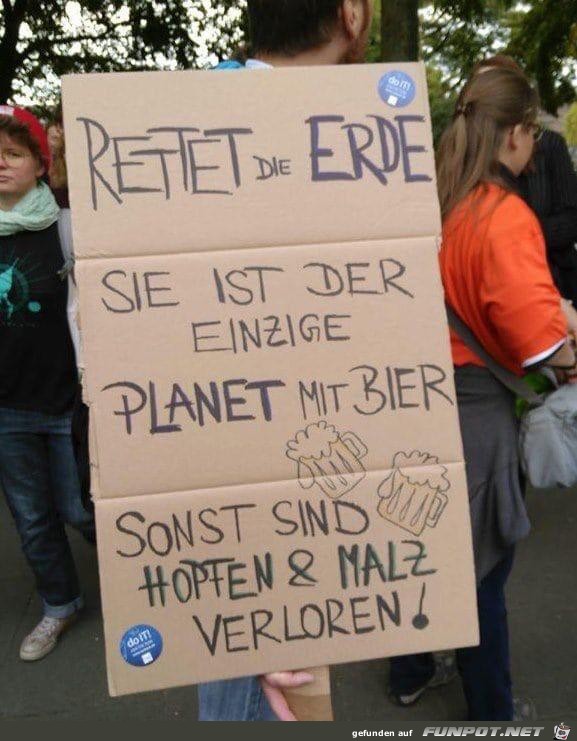 Rettet die Erde Rettet die Erde