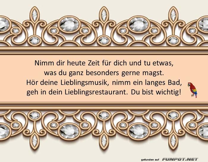Nimm dir heute Zeit Nimm dir heute Zeit