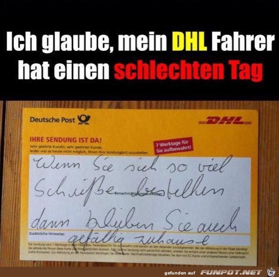 Da hat einer schlechte Laune Da hat einer schlechte Laune