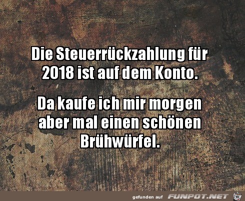 Nicht alles auf einmal verprassen Nicht alles auf einmal verprassen
