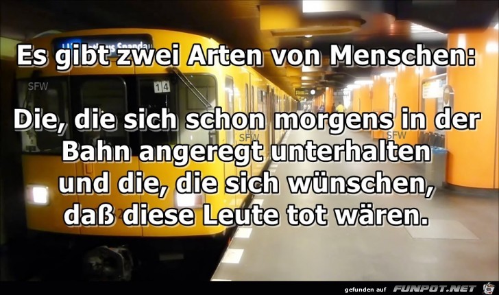 zwei Arten von Menschen