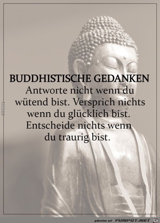 buddhistische Gedanken