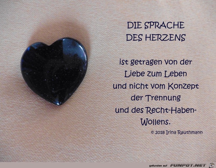 die Sprache des Herzens