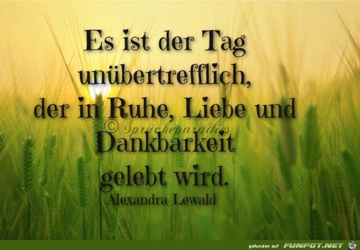 es ist der tag