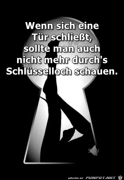 wenn sich eine Tuer wenn sich eine Tuer