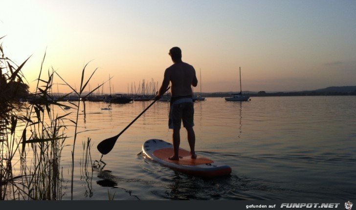 Stand-Up-Paddeling am Bodensee