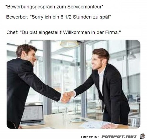 Sie haben den Job