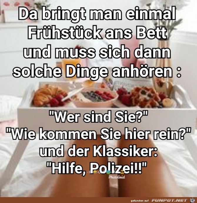 Fruehstueck am Bett Fruehstueck am Bett