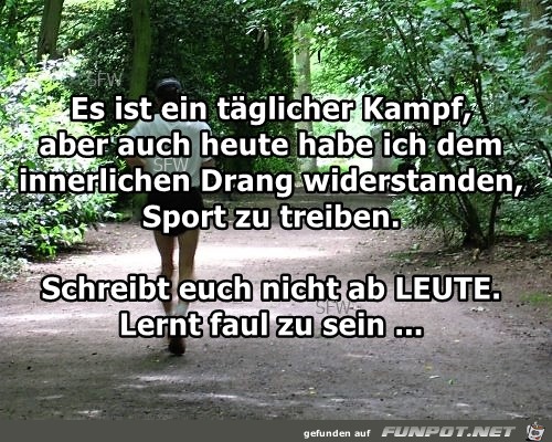 lernt faul zu sein lernt faul zu sein