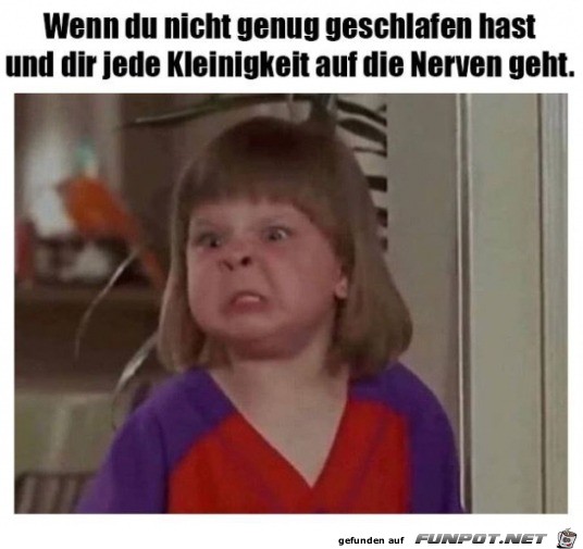 Schlecht geschlafen