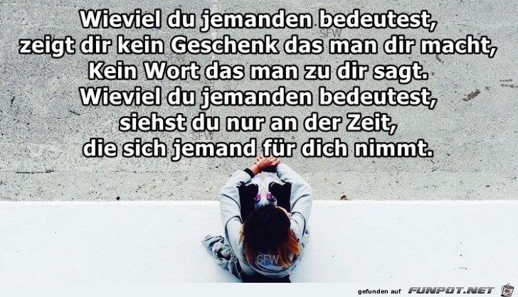 jemanden bedeutest jemanden bedeutest