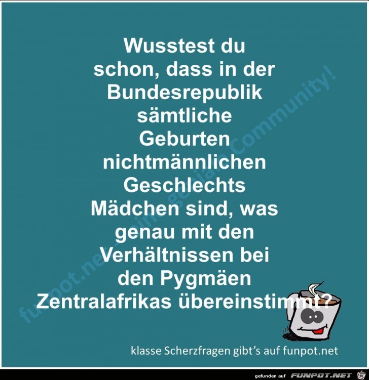 Scherzfrage Scherzfrage