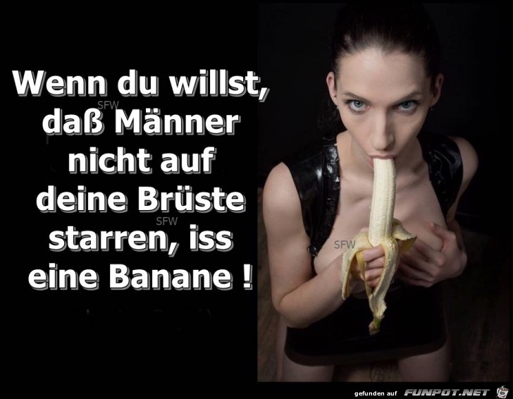 iss eine Banane