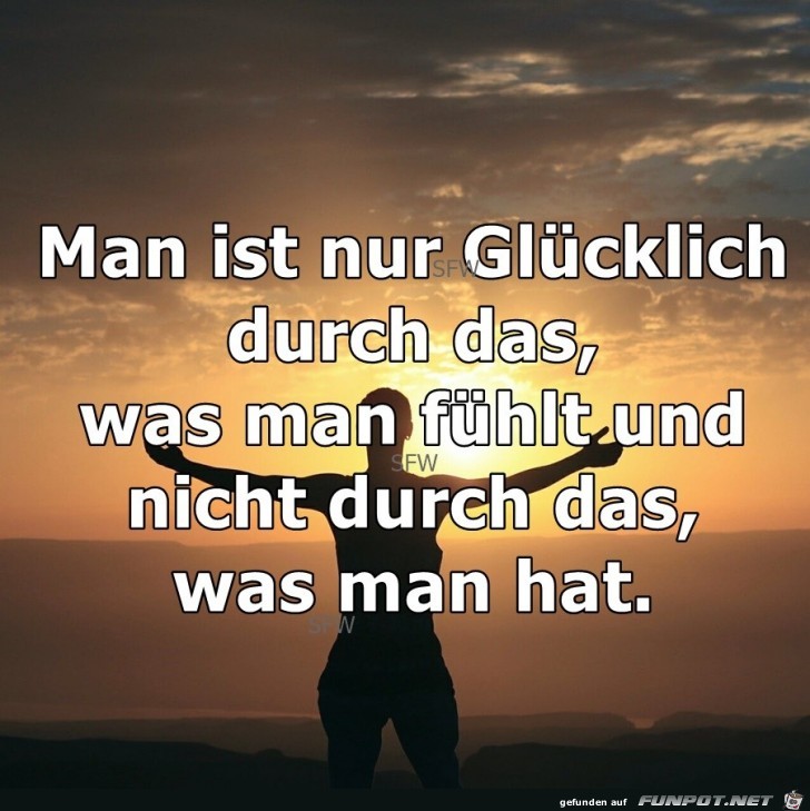 Man ist nur Gluecklich