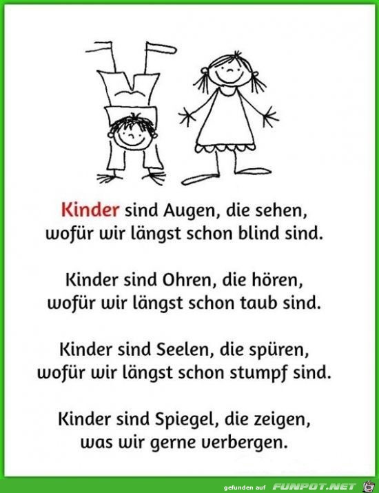 Kinder sind Augen Kinder sind Augen