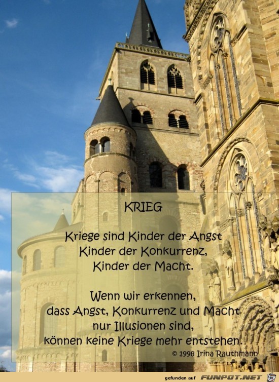 kriege sind kinder der Angst kriege sind kinder der Angst