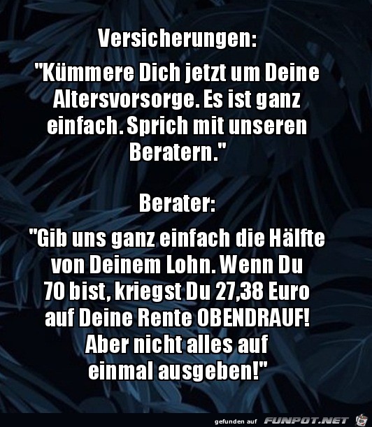 Genau so ist es Genau so ist es