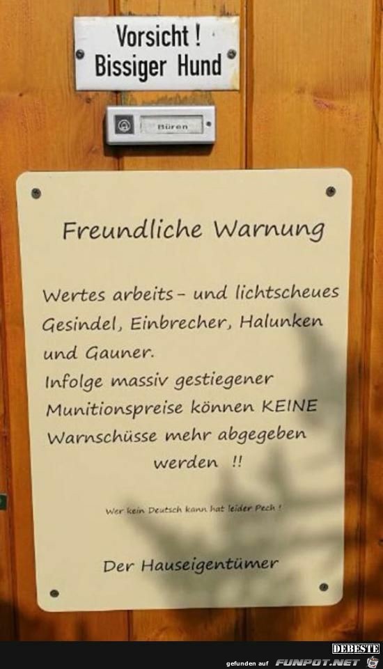 Warnung Warnung