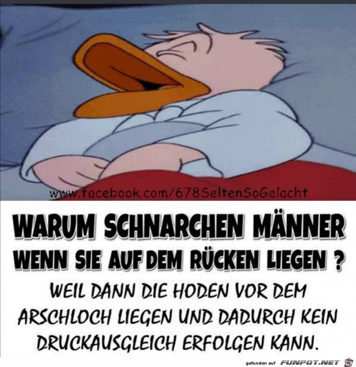 Warum schnarchen Maenner