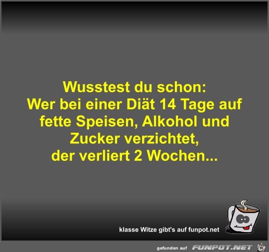 Wusstest du schon Wusstest du schon
