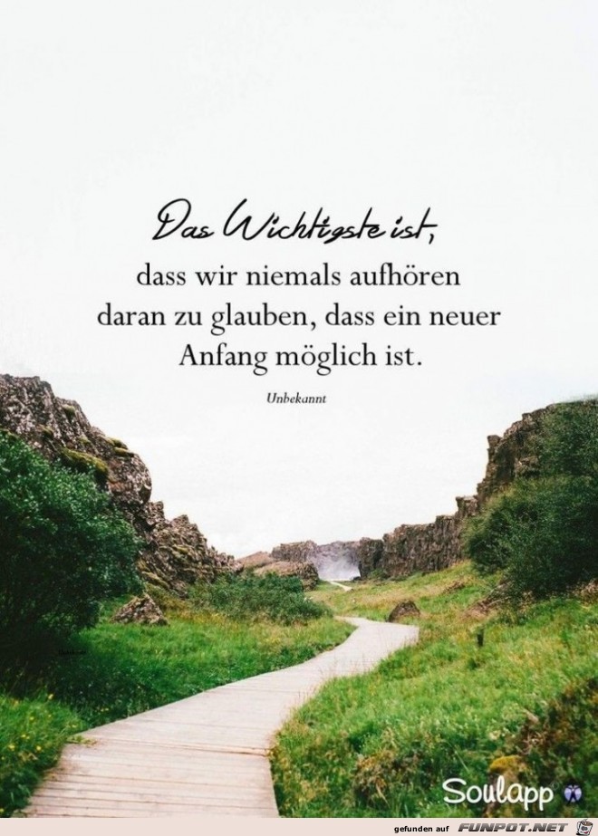 Das Wichtigste ist