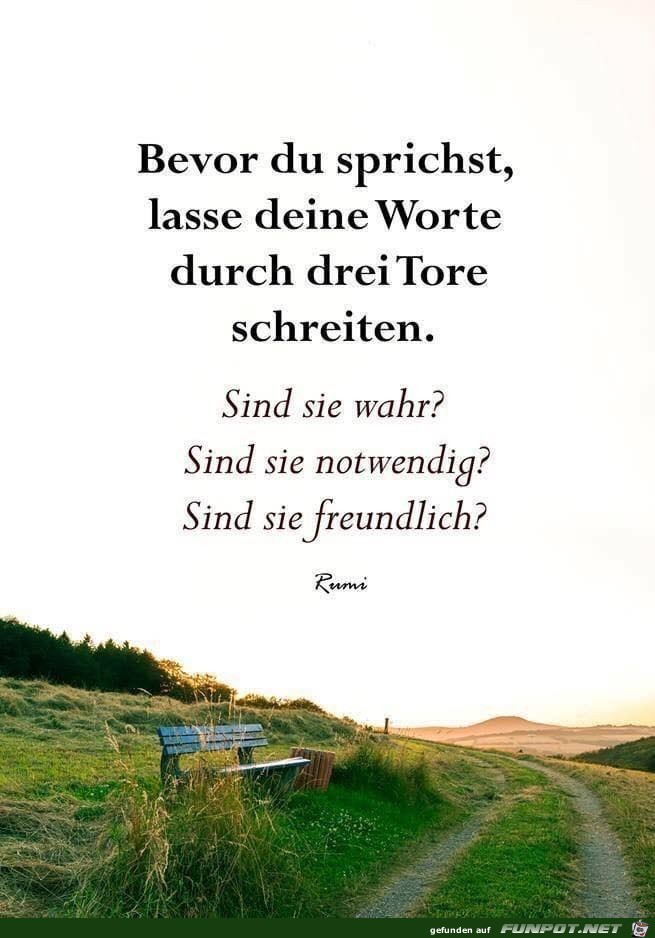 bevor du sprichst