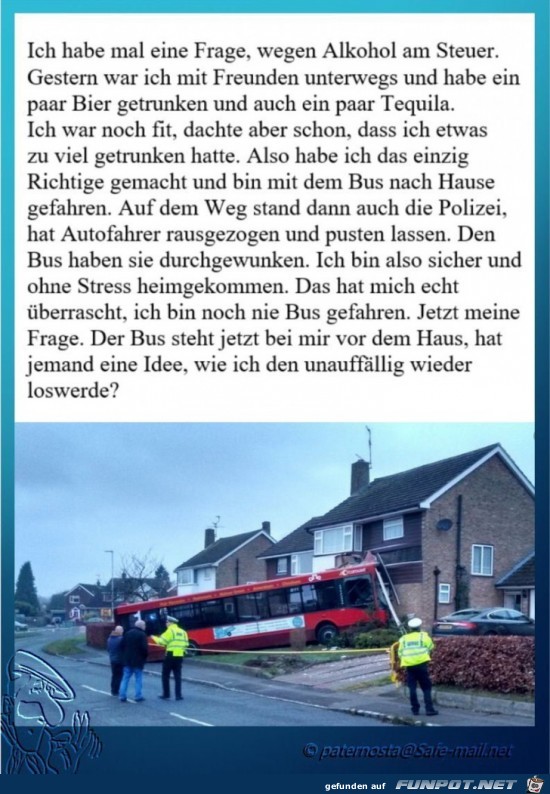 Miit dem Bus nach Hause Miit dem Bus nach Hause
