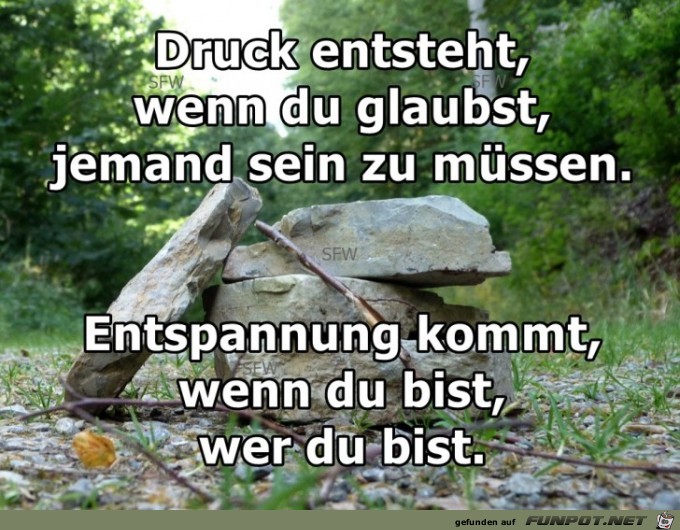 Druck entsteht