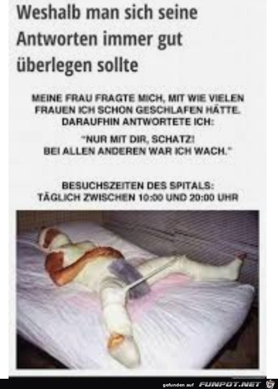 Besuchszeiten im Spital